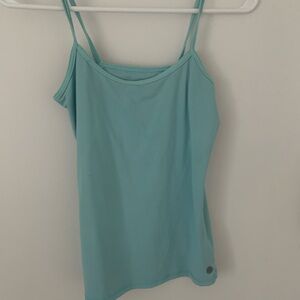 Turquoise tank top size small.
